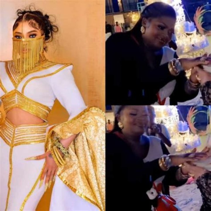
Bobrisky Grateful As Eniola Badmus Turns Up For His Party After Other Celebrities Boycott Him 
