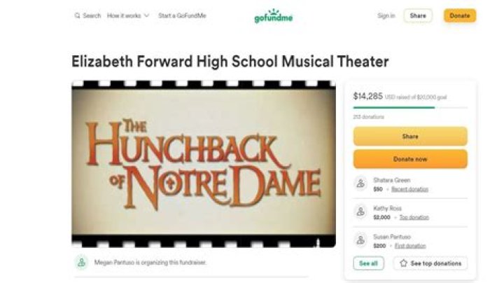 
Elizabeth Forward High School GoFundMe: Fundraiser raises over $10,000 after auditorium catches fire 