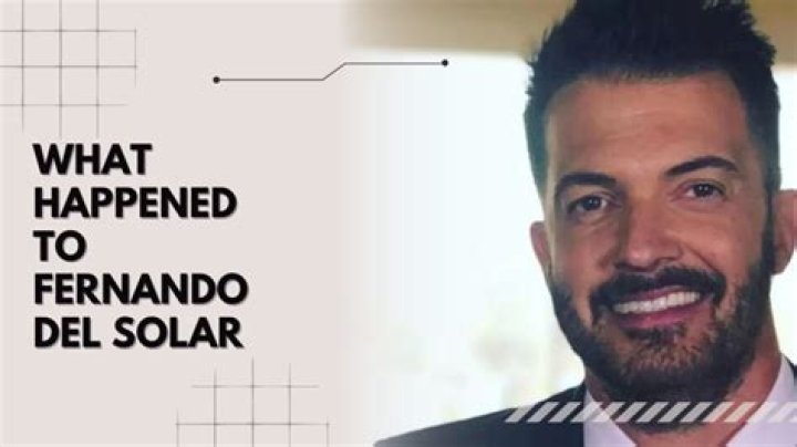
Television Presenter Fernando Del Solar Passed Away, Did He Die Of Cancer? 
